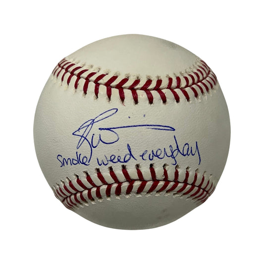 Ricky Williams Autographed OMLB Smoke Weed Everyday Inscription JSA