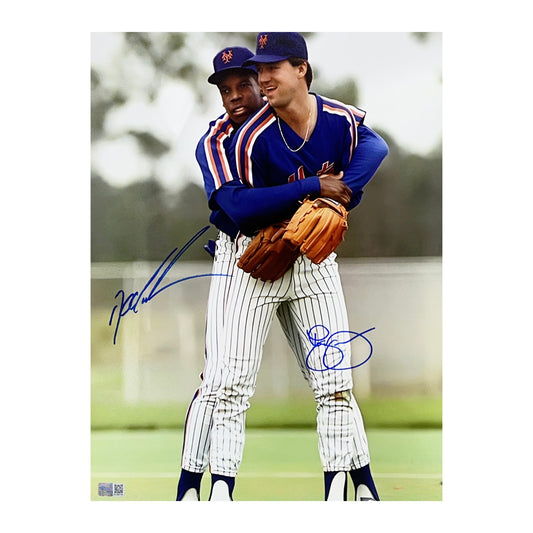 Doc Gooden & Roger McDowell Autographed New York Mets 11x14 Steiner CX