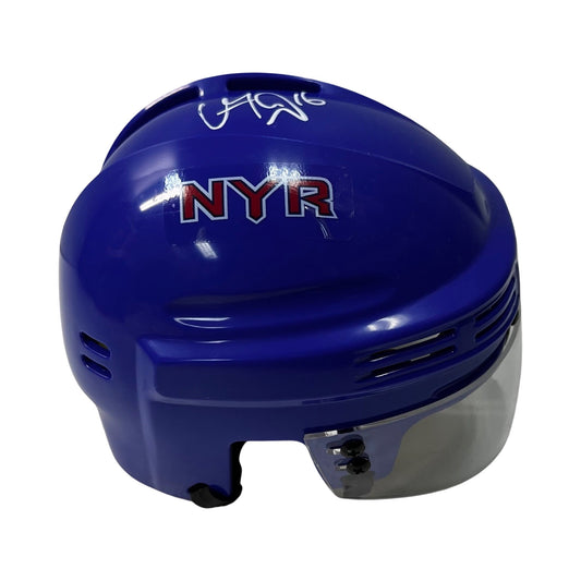 Vincent Trocheck Autographed New York Rangers Blue Mini Helmet Steiner CX