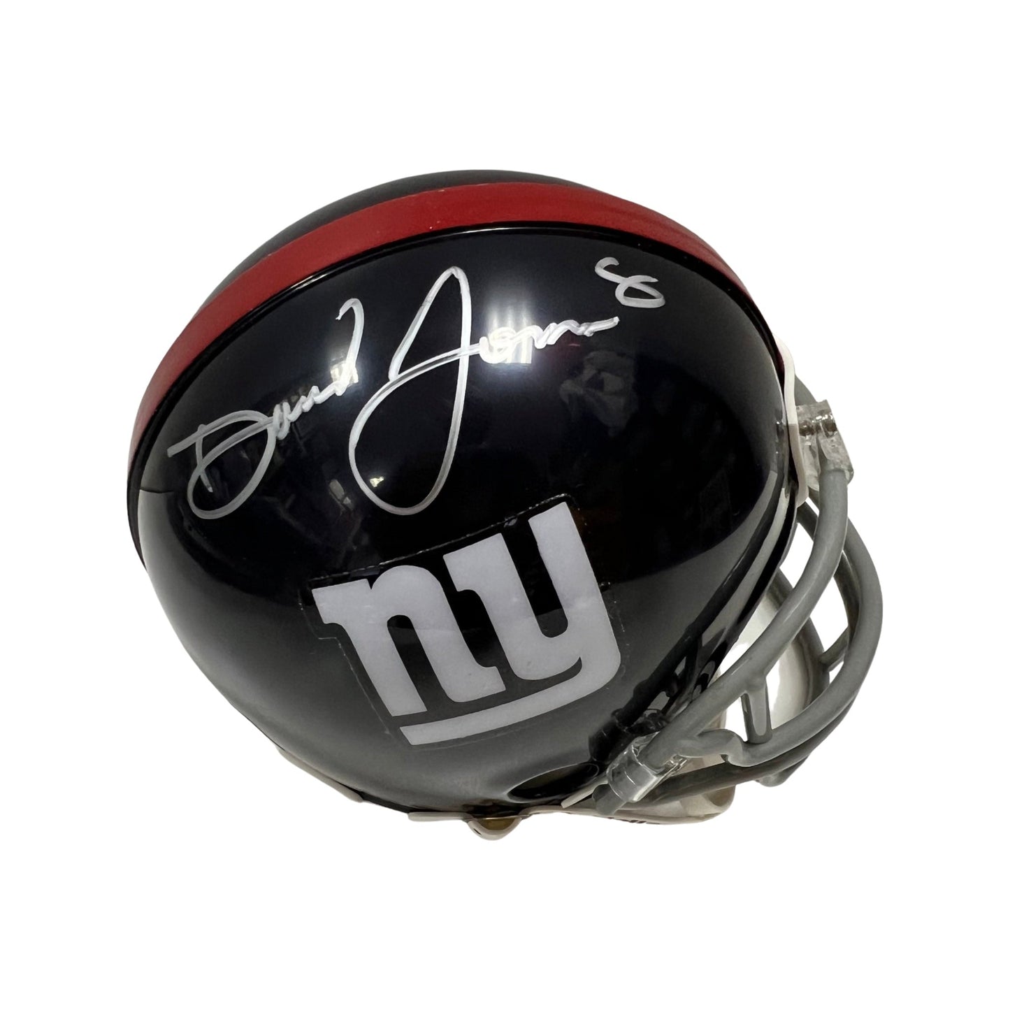 Daniel Jones Autographed New York Giants Old School Mini Helmet Beckett
