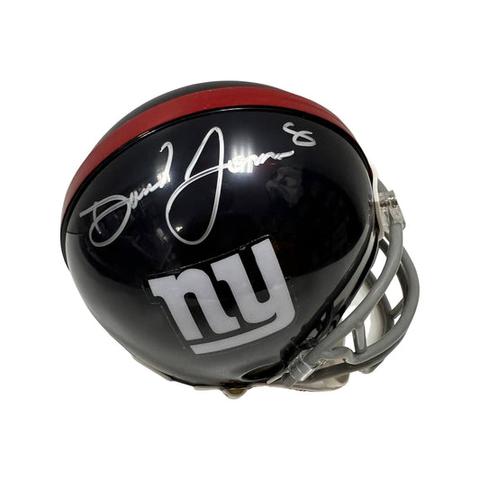 Daniel Jones Autographed New York Giants Old School Mini Helmet Beckett