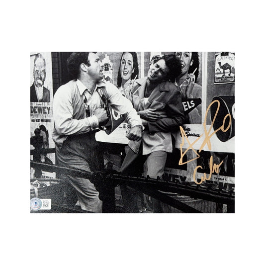 Gianni Russo Autographed The Godfather Sonny Punch Horizontal 8x10 Carlo Inscription Beckett