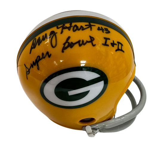 Doug Hart Autographed Green Bay Packers Mini Helmet “Super Bowl 1 + 2” Inscription JSA
