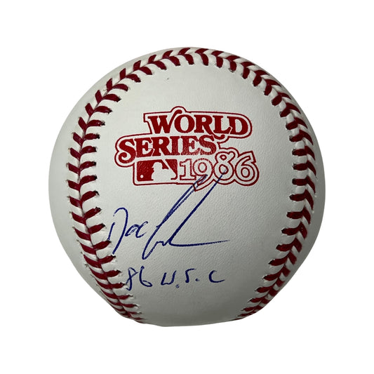 Doc Gooden Autographed New York Mets 1986 World Series Logo Baseball “86 WSC” Inscription Steiner CX