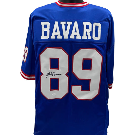Mark Bavaro Autographed New York Giants Blue Jersey JSA