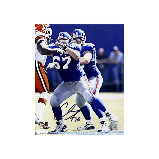 Chris Snee Autographed New York Giants 8x10 JSA