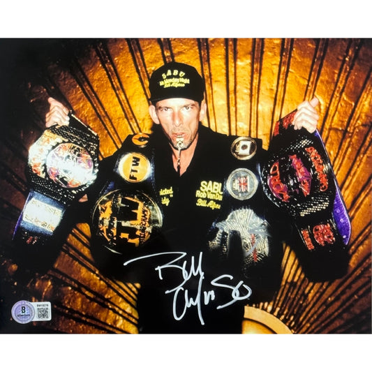 Bill Alfonso Championship Belts Autographed 8x10 Photo WWE WWF WCW ECW Beckett