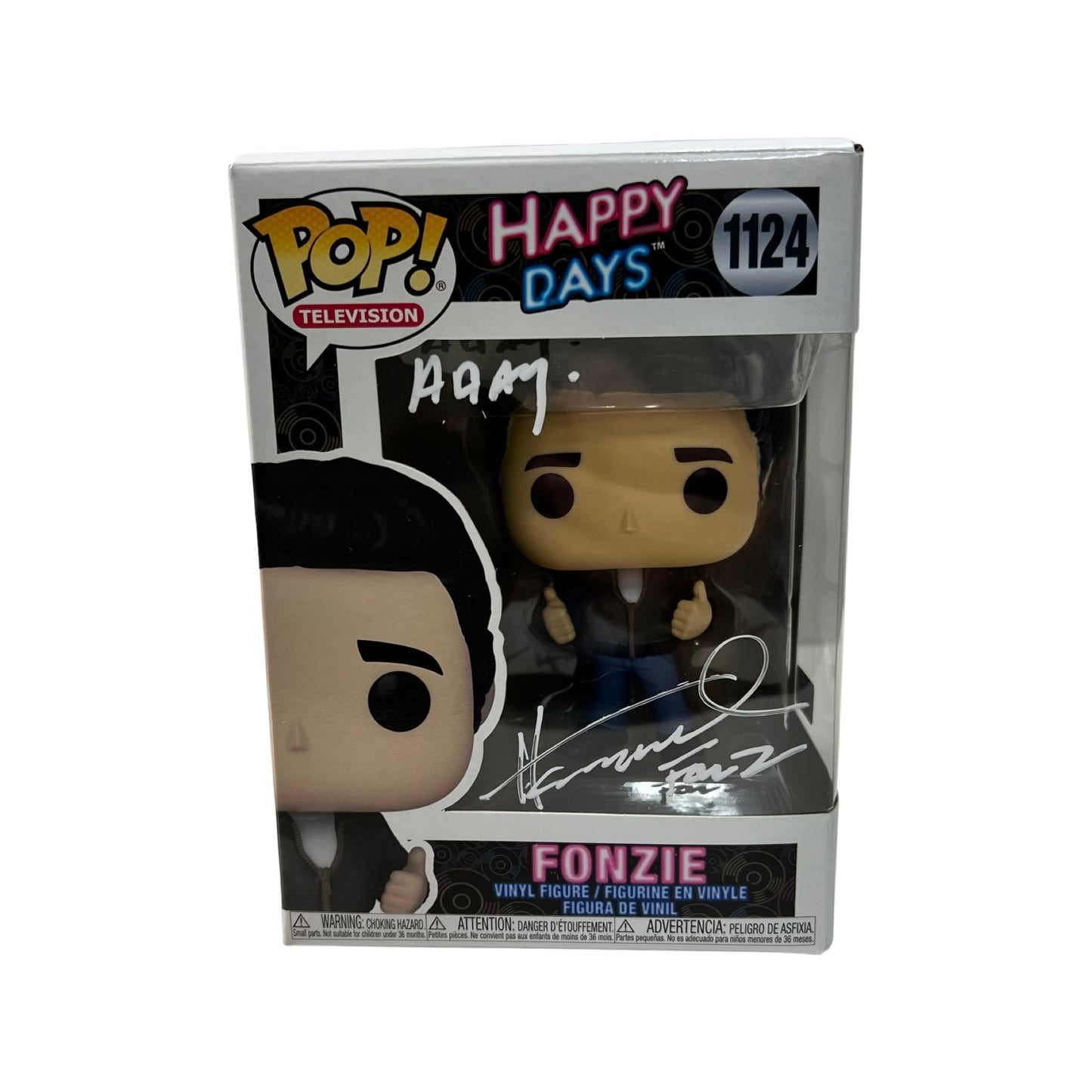 Henry Winkler Autographed Fonzie Happy Days Funko Pop "Aaay, Fonz" Inscriptions White Ink Steiner CX