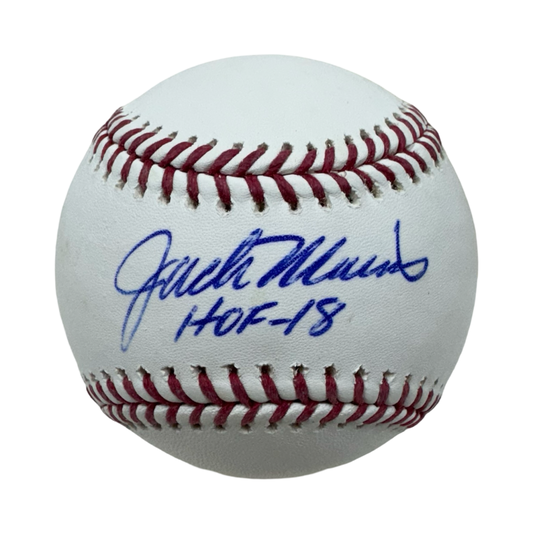 Jack Morris Autographed OMLB HOF 18 Inscription JSA