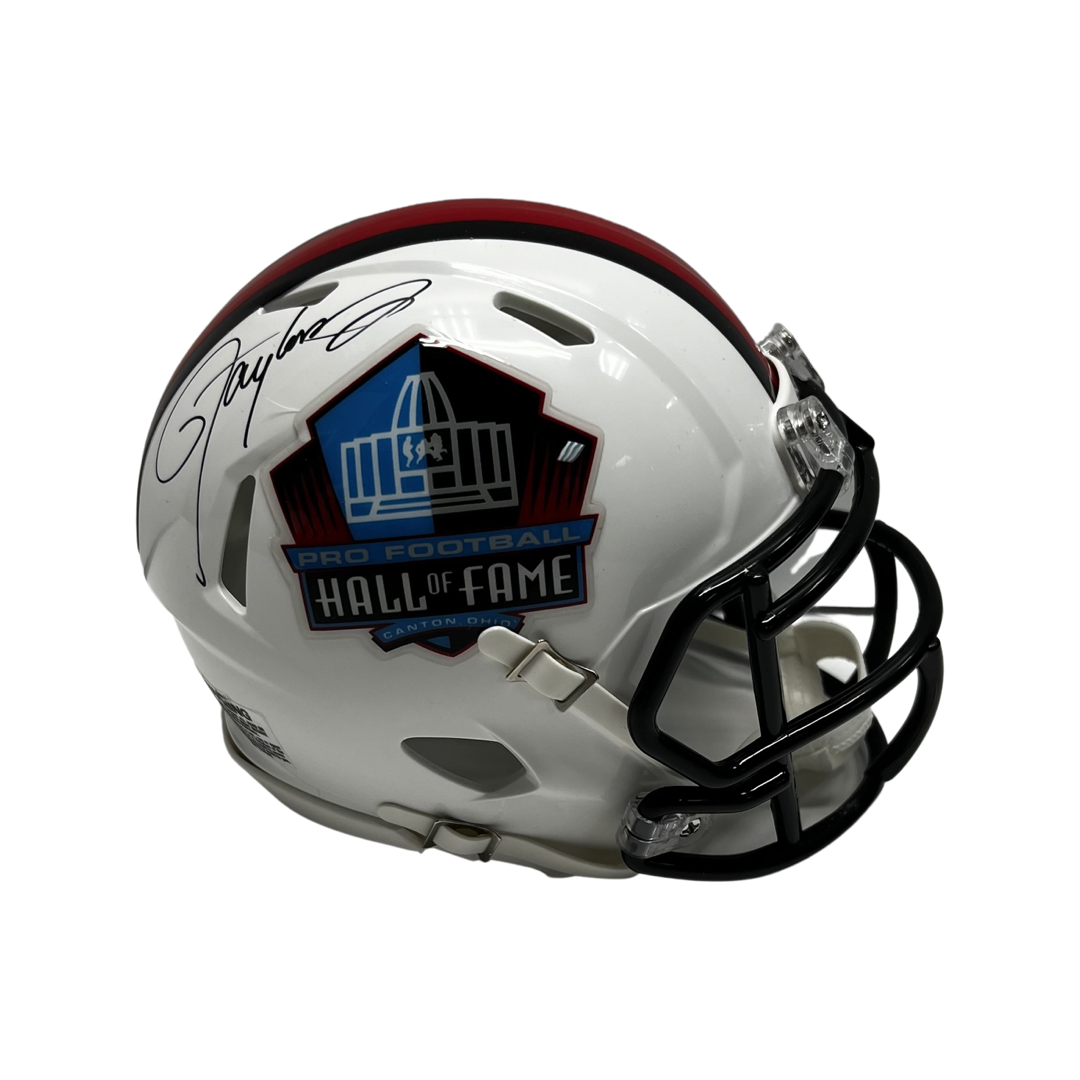 Lawrence Taylor Autographed New York Giants Hall Of Fame Mini Helmet Steiner CX