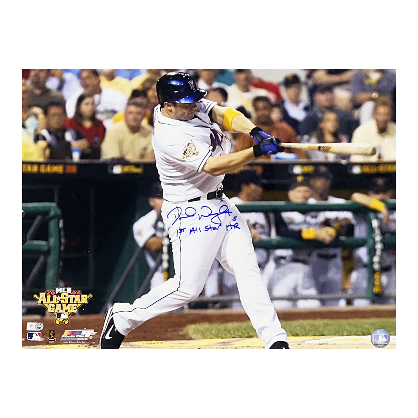David Wright Autographed New York Mets 16x20 1st All Star HR Inscription MLB - Unframed