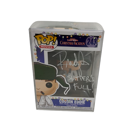 Randy Quaid Autographed Cousin Eddie Funko Pop 'Shitter's Full!" Inscription White Ink JSA