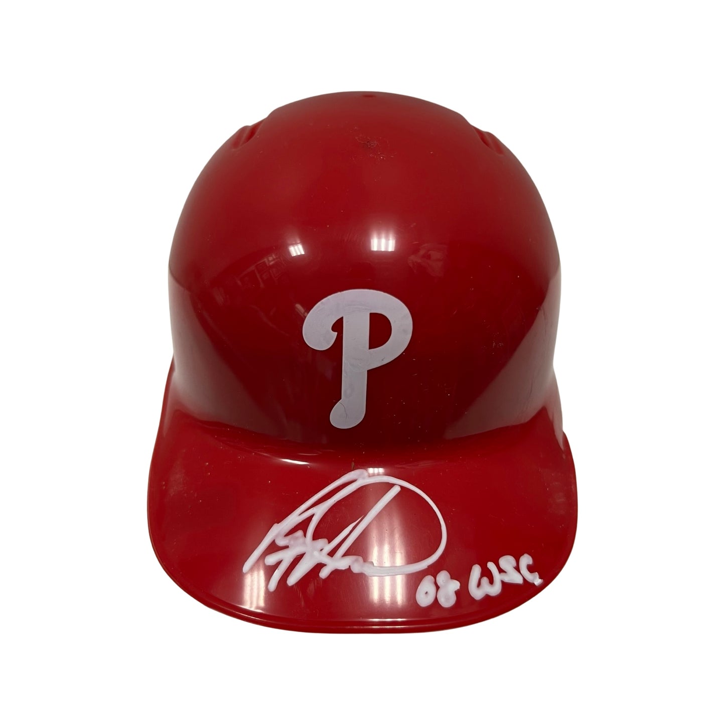 Ryan Howard Autographed Philadelphia Phillies Mini Helmet “08 WSC” Inscription Steiner CX