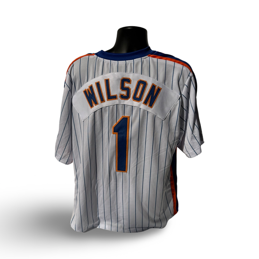 Mookie Wilson New York Mets Unsigned Custom Pinstripe Jersey