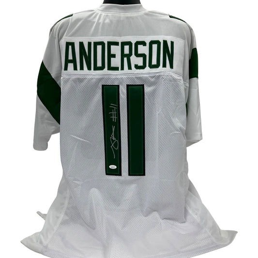 Robby Anderson Autographed New York Jets White Jersey JSA