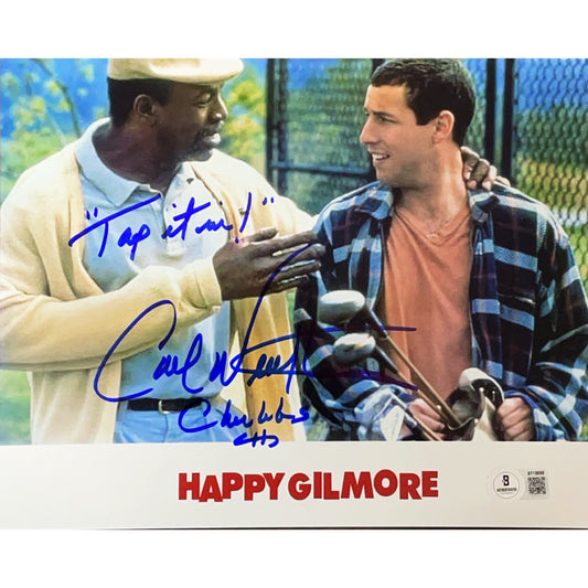 Carl Weathers Autographed Happy Gilmore Walking Inscribed "Tap It In" 8x10 Photo Beckett BAS