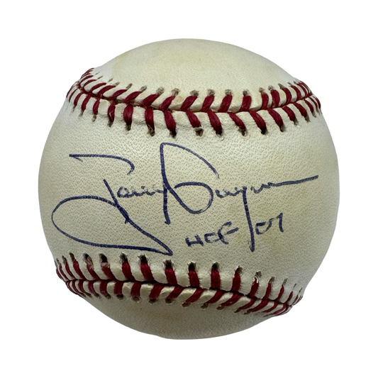 Tony Gwynn Autographed San Diego Padres Official National League Baseball “HOF 01” Inscription JSA