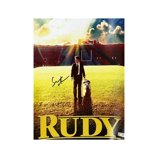 Sean Astin Autographed Rudy Movie Cover 11x14 Steiner CX