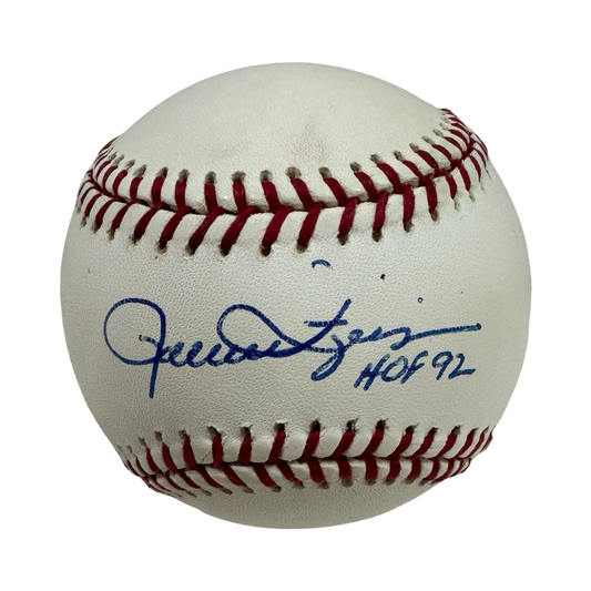 Rollie Fingers Autographed Official American League Baseball HOF 92 Inscription JSA