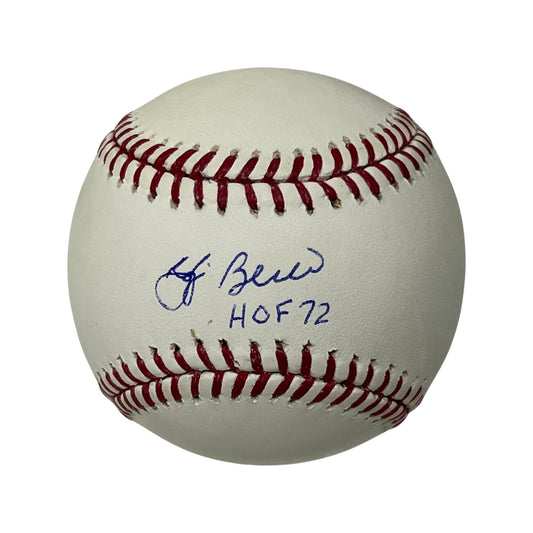Yogi Berra Autographed New York Yankees OMLB “HOF 72” Inscription Steiner