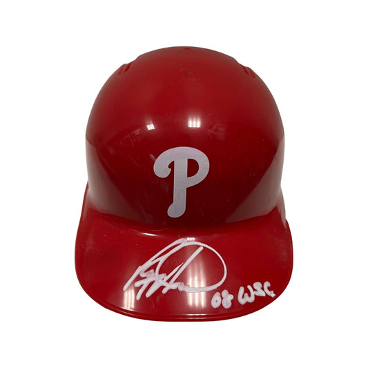 Ryan Howard Autographed Philadelphia Phillies Mini Helmet 08 WSC Inscription Steiner CX