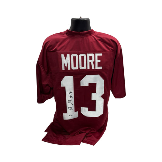 Malachi Moore Alabama Crimson Tide Autographed Maroon Jersey BAS