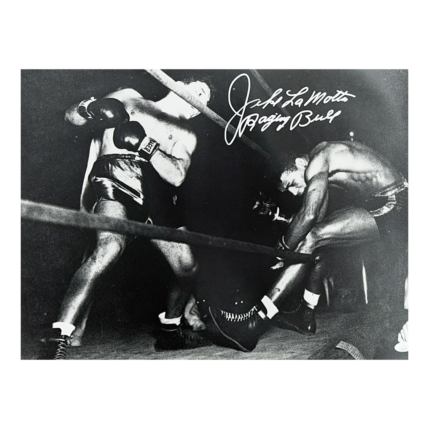 Jake LaMotta Autographed 16x20 “Raging Bull” Inscription JSA