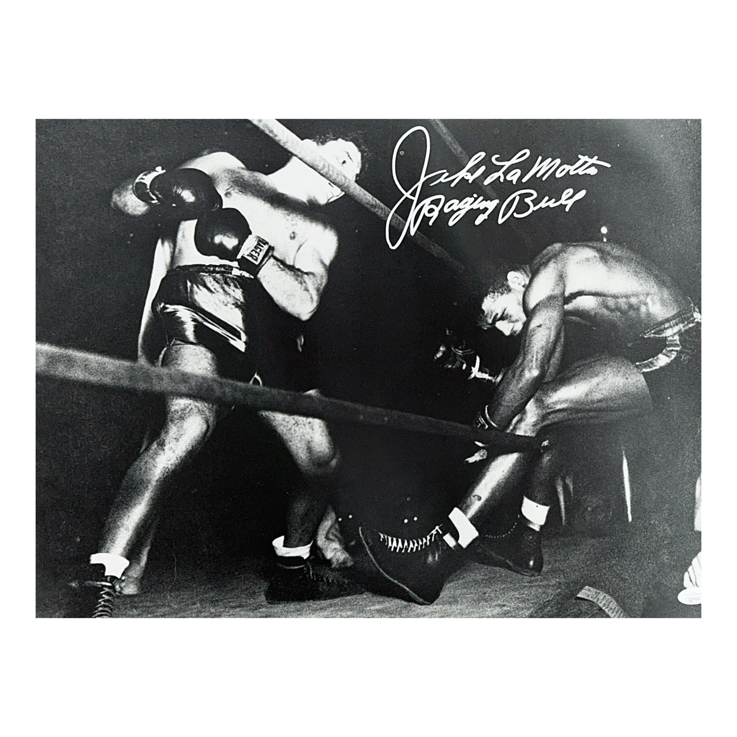 Jake LaMotta Autographed 16x20 Raging Bull Inscription JSA