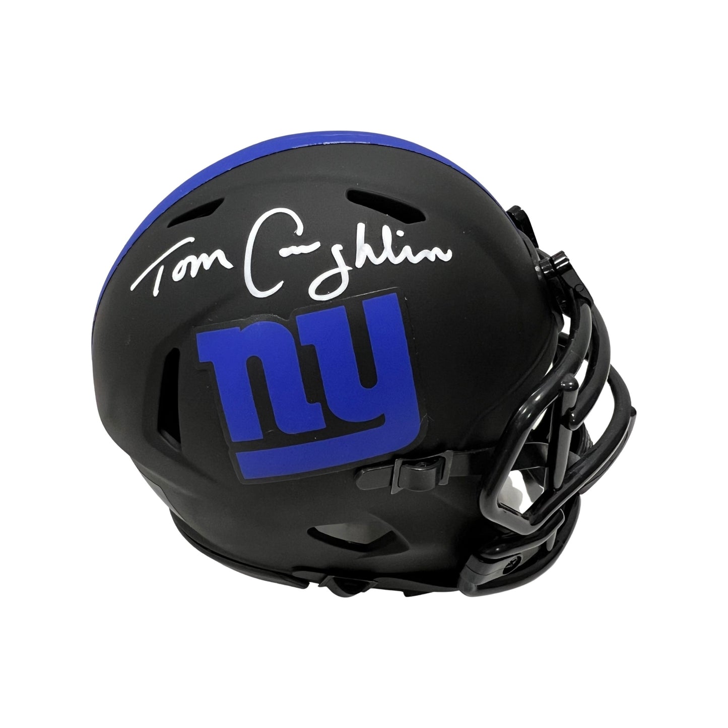 Tom Coughlin Autographed New York Giants Eclipse Mini Helmet SBC COA