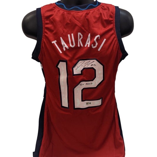 Diana Taurasi Autographed Team USA Basketball Jersey 5x Gold Inscription Steiner CX