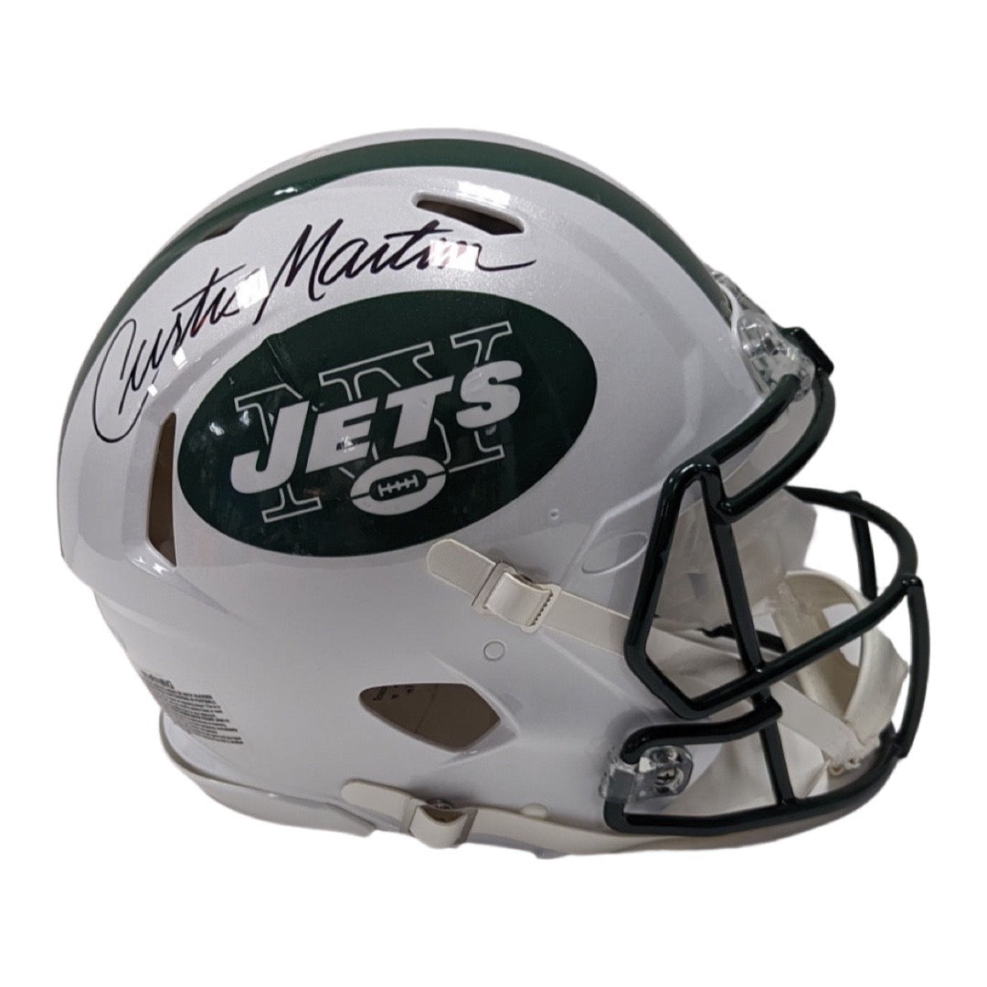 Curtis Martin Autographed New York Jets Speed Authentic Helmet PSA