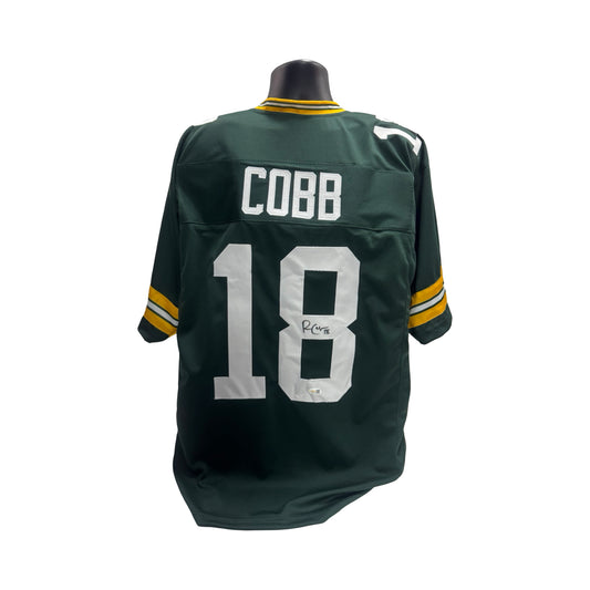 Randall Cobb Green Bay Packers Autographed Green Jersey JSA