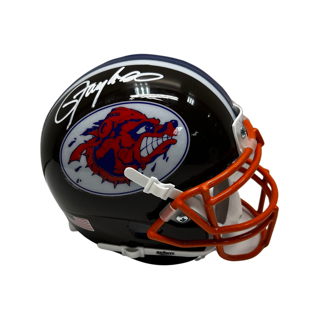 Lawrence Taylor Autographed The Waterboy Mud Dogs Mini Helmet Steiner CX