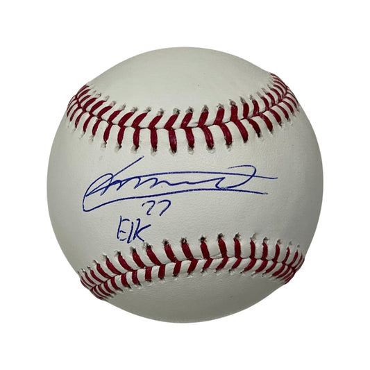 Vladimir Guerrero Jr Autographed Toronto Blue Jays OMLB El K Inscription JSA
