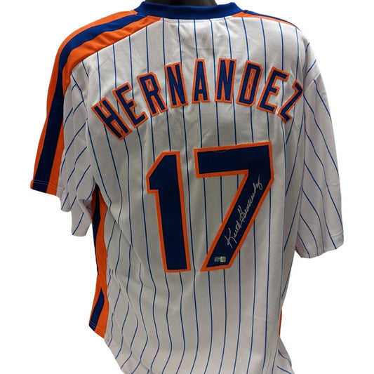 Keith Hernandez Autographed New York Mets Pinstripe Jersey Steiner CX