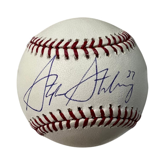 Stephen Strasburg Autographed Washington Nationals OMLB PSA