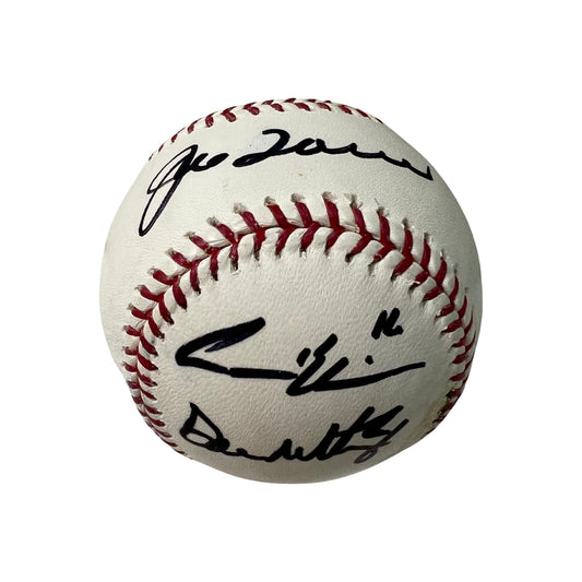 Joe Torre, Don Mattingly & Andre Ethier Autographed Los Angeles Dodgers OMLB JSA
