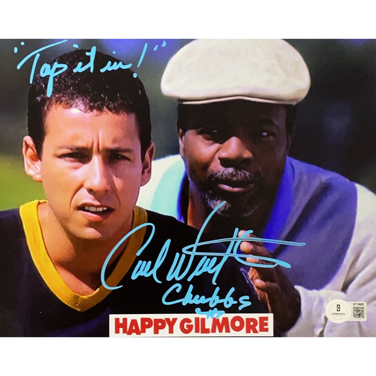 Carl Weathers Autographed Happy Gilmore Inscribed "Tap It In" 8x10 Photo Beckett BAS