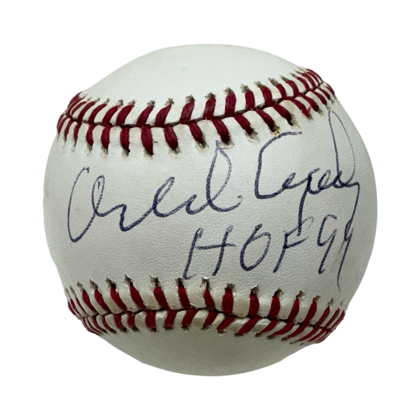 Orlando Cepeda Autographed Official National League Baseball HOF 99 Inscription JSA