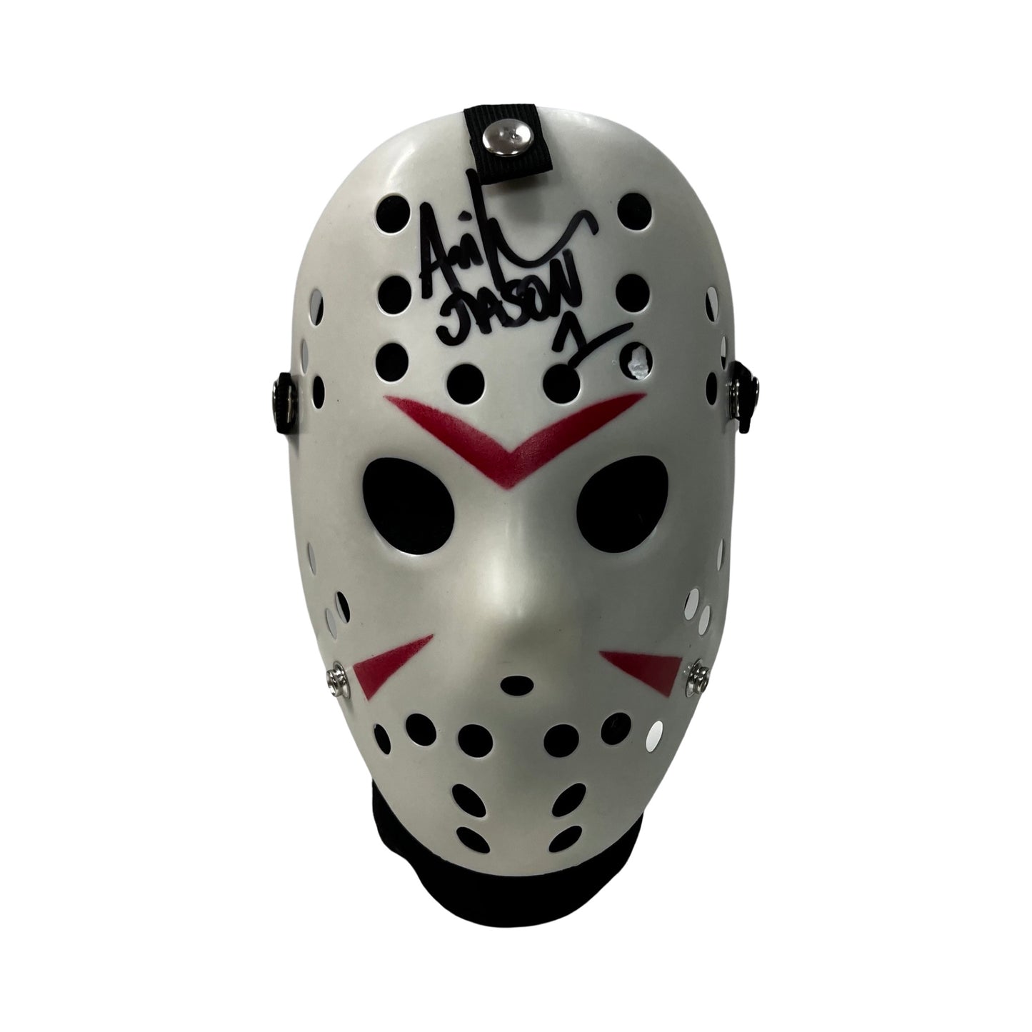 Ari Lehman Autographed Jason Voorhees Friday the 13th White Mask “Jason 1” Inscription Steiner CX