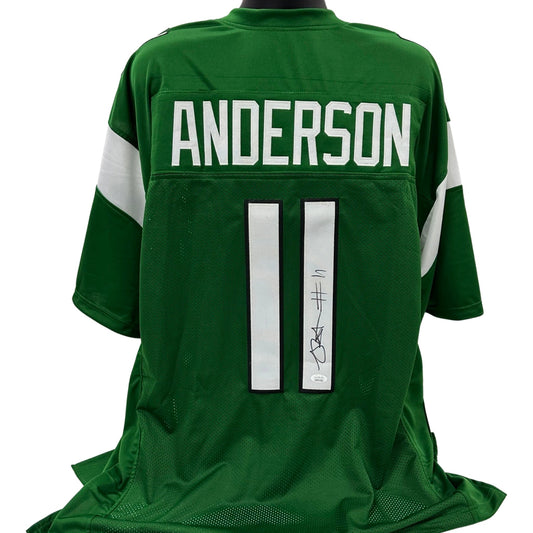 Robby Anderson Autographed New York Jets Green Jersey JSA