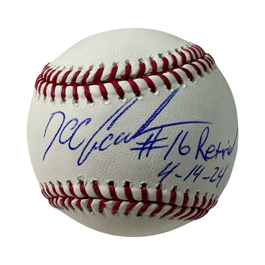 Doc Gooden Autographed New York Mets OMLB #14 Retired 4/14/24 Inscription Beckett