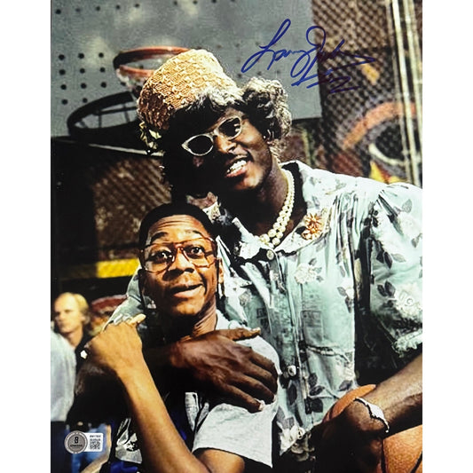 Larry Johnson Close Up Urkle Autographed Blue Ink 11x14 Beckett BAS