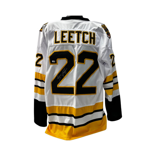 Brian Leetch Autographed Boston Bruins White Jersey Steiner CX