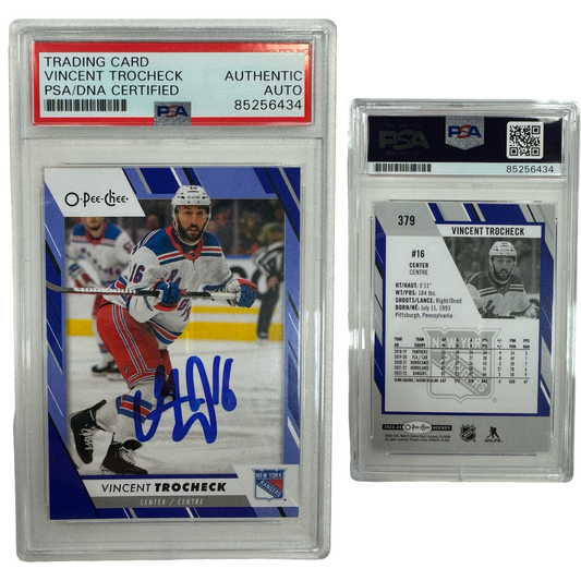 2023-24 Vincent Trocheck Autographed O-Pee-Chee Purple #379 PSA Auto Authentic