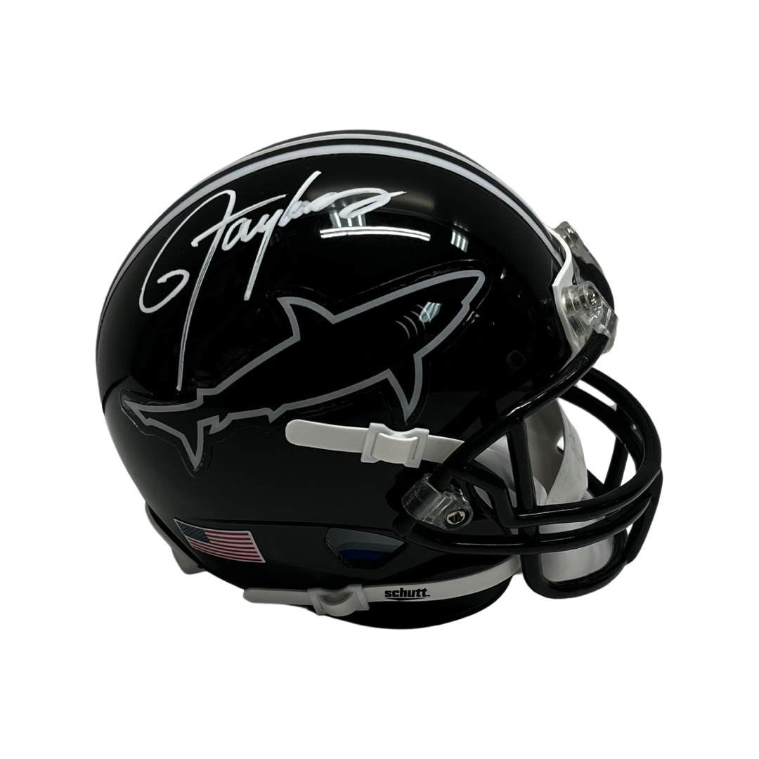 Lawrence Taylor Autographed Any Given Sunday Sharks Mini Helmet Steiner CX