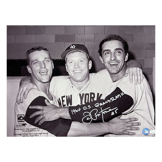 Joe Pepitone Autographed New York Yankees 16x20 1964 WS Grand Slam HR Inscription JSA