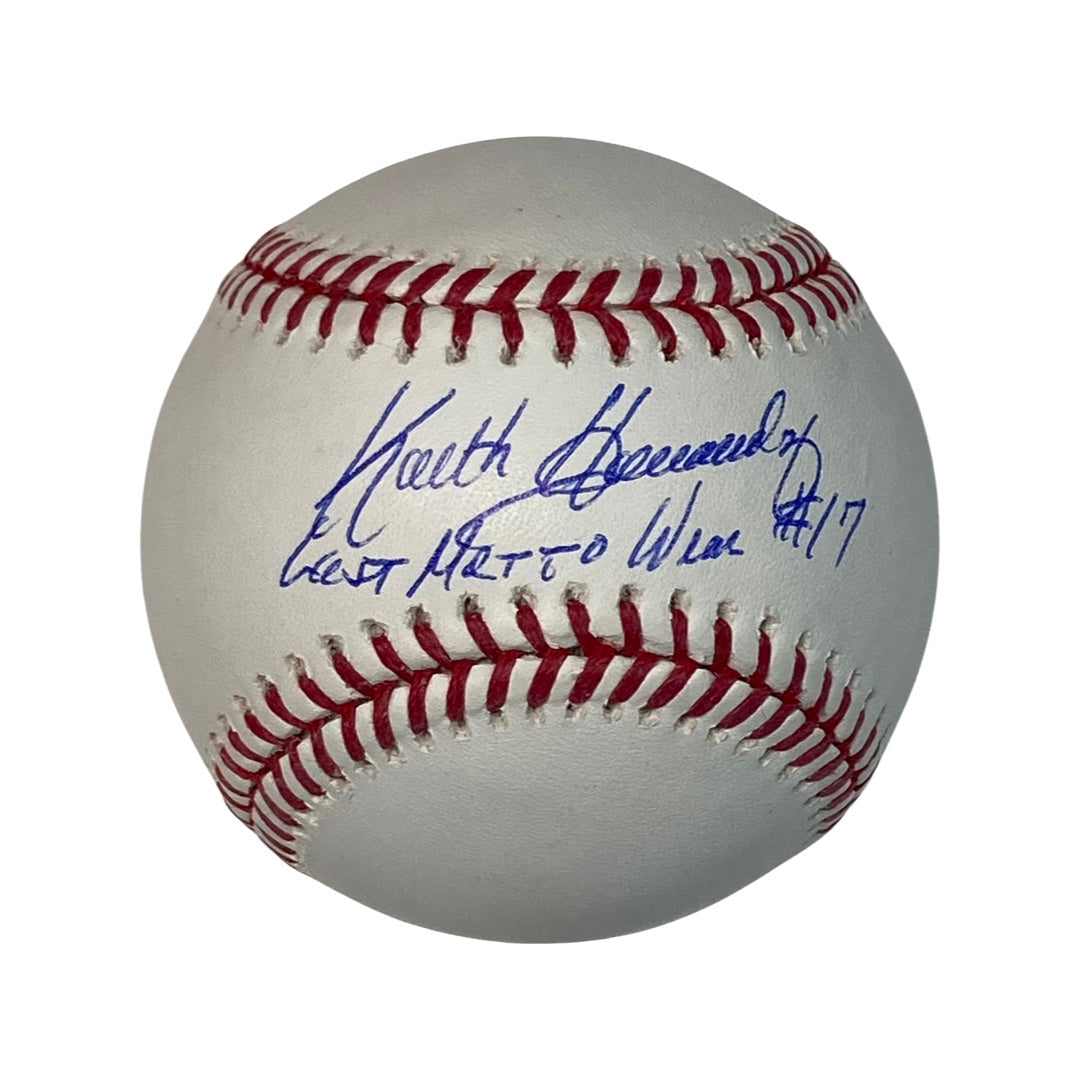 Keith Hernandez Autographed New York Mets OMLB Last Met to Wear #17 Inscription Steiner CX