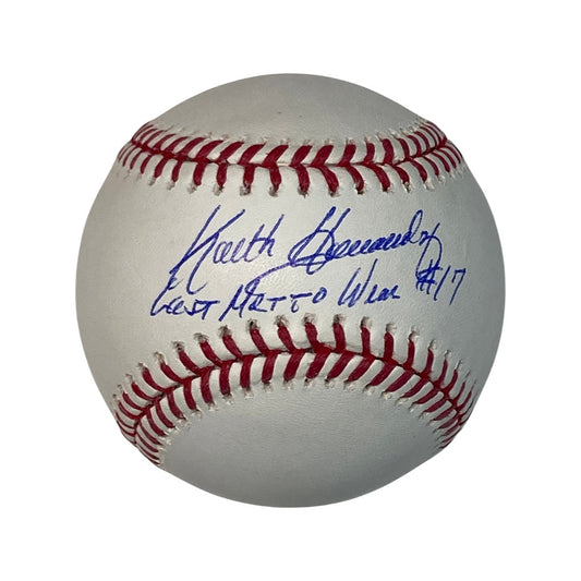 Keith Hernandez Autographed New York Mets OMLB Last Met to Wear #17 Inscription Steiner CX