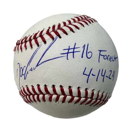 Doc Gooden Autographed New York Mets OMLB #14 Forever 4/14/24 Inscription Beckett